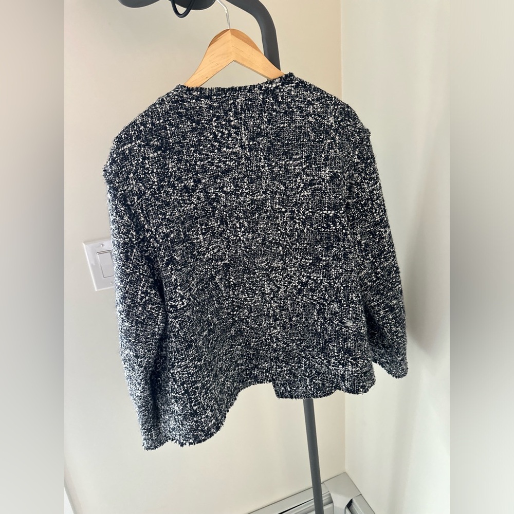 Boss Black & White Tweed Blazer Jacket - Picture 9 of 12